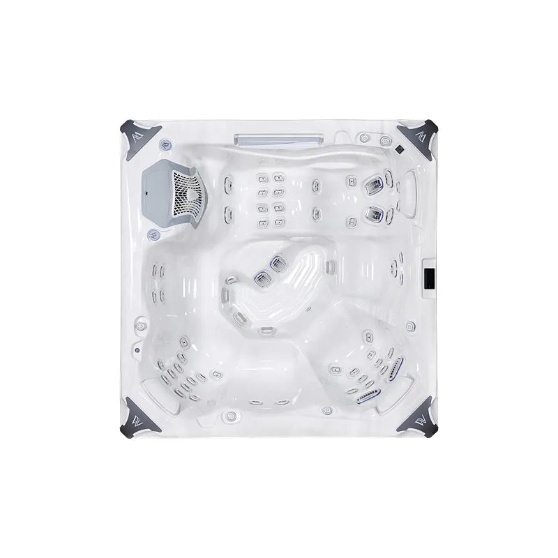 Whirlpool Outdoor 6 Personen winterfest Reluxis Kilimanjaro Life Wellis Garten kaufen Preis Draufsicht