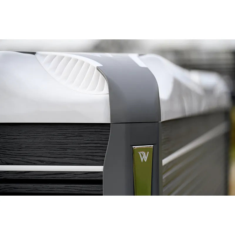 Whirlpool Outdoor 6 Personen winterfest Reluxis Kilimanjaro Life Wellis Garten kaufen Preis Detailbild Ecke