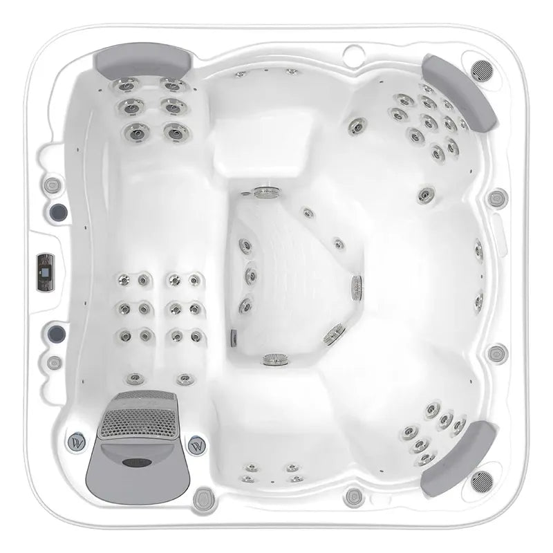 Whirlpool Outdoor 6 Personen winterfest Reluxis Lugano Life Wellis Garten kaufen Draufsicht