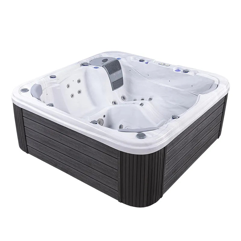 Whirlpool Outdoor 6 Personen winterfest Reluxis Lugano Life Wellis Garten kaufen viereckig freistehend weiß