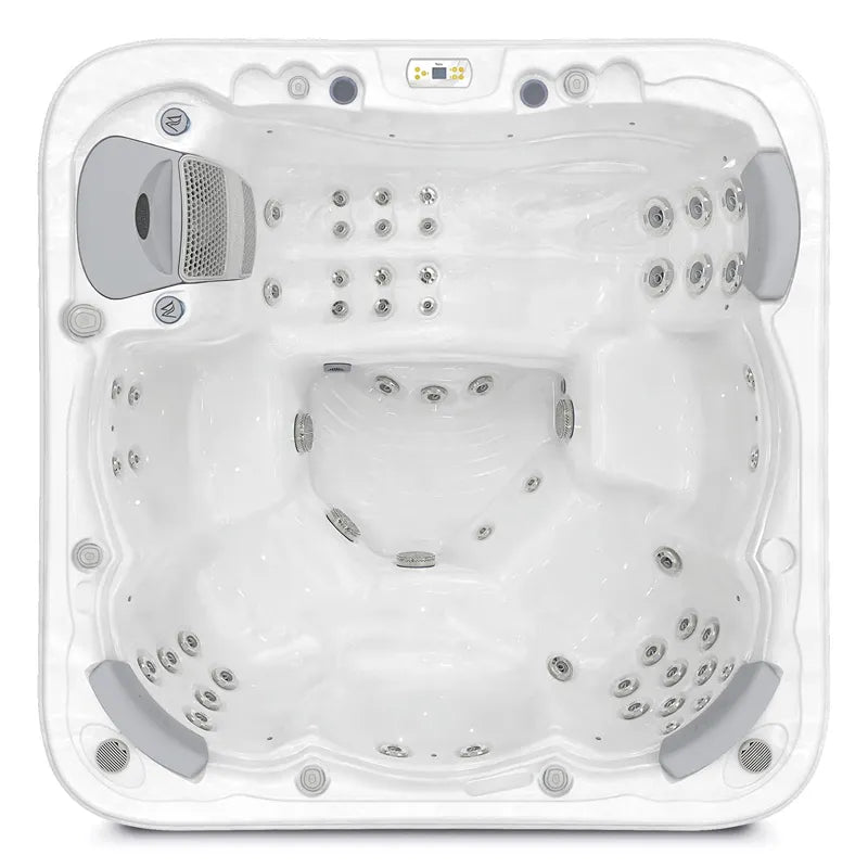 Whirlpool Outdoor 6 Personen winterfest Reluxis Lugano Life Wellis Garten kaufen viereckig freistehend Draufsicht