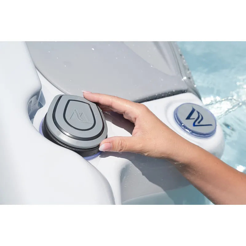 Whirlpool Outdoor 6 Personen winterfest Reluxis Lugano Life Wellis Garten kaufen viereckig freistehend Detailbild