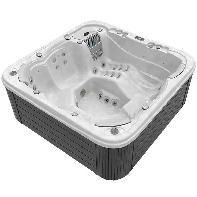 Whirlpool Outdoor 6 Personen winterfest Reluxis Lugano Life Wellis Garten kaufen quadrat freistehend
