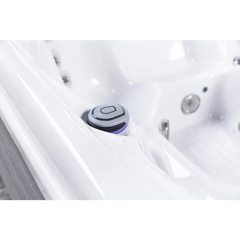 Whirlpool Outdoor 6 Personen winterfest Reluxis Lugano Life Wellis Garten kaufen viereck freistehend Detailbild