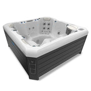 Whirlpool 6 Personen winterfest Outdoor Reluxis Malaga Life Wellis für den Garten kaufen viereckig weiss