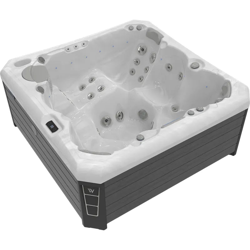 Whirlpool 6 Personen winterfest Outdoor Reluxis Malaga Life Wellis Garten kaufen viereckig