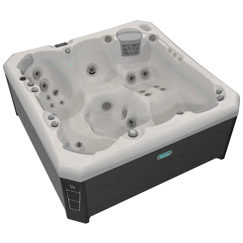 Whirlpool Outdoor 6 Personen winterfest Reluxis Malaga Life Wellis für den Garten kaufen viereckig