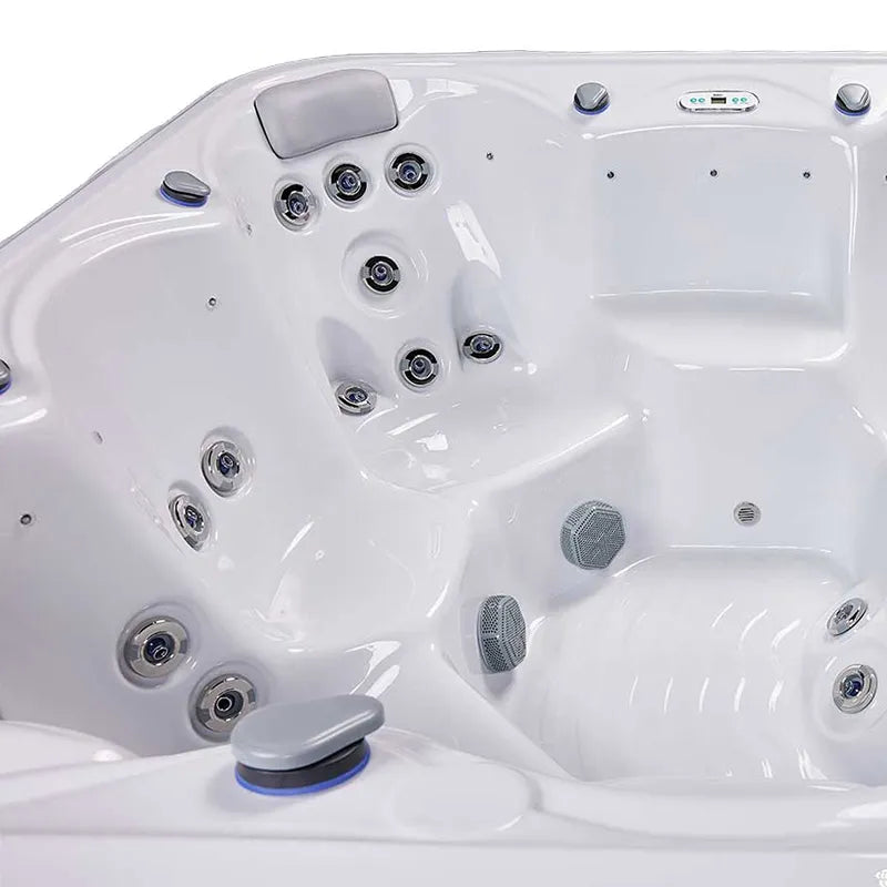 Whirlpool Outdoor 6 Personen winterfest Reluxis Venus Wellis Garten kaufen quadratisch Detailbild Sitzplätze