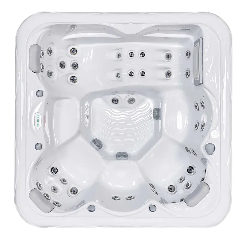 Whirlpool Outdoor 6 Personen winterfest Reluxis Venus Wellis Garten kaufen quadratisch Draufsicht