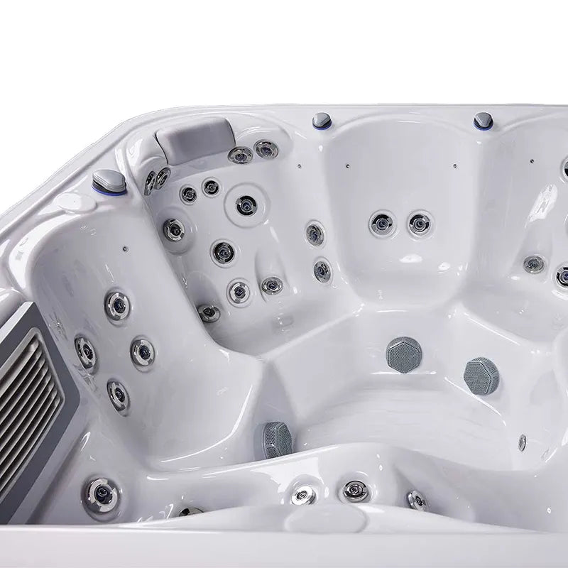 Whirlpool Outdoor 6 Personen winterfest Reluxis Venus Wellis Garten kaufen quadratisch Detailbild Sitzplätze