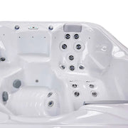 Whirlpool Outdoor 6 Personen winterfest Reluxis Venus Wellis Garten kaufen quadratisch Detailbild Liegeplatz