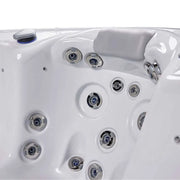 Whirlpool Outdoor 6 Personen winterfest Reluxis Venus Wellis Garten kaufen quadratisch Detailbild Düsen