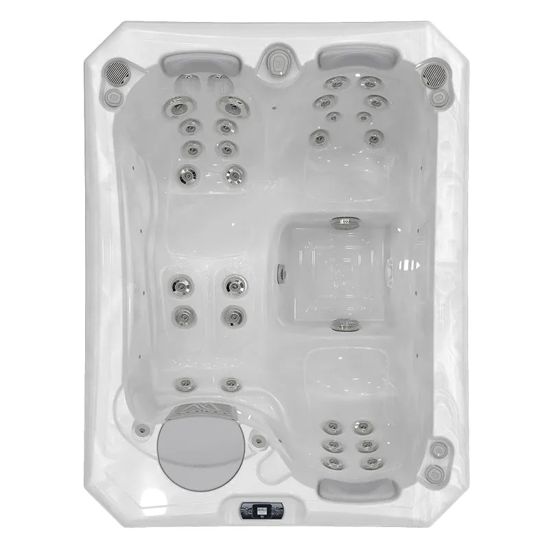 Whirlpool Outdoor winterfest 2 - 3 Personen Reluxis Manhattan Life Wellis Garten kaufen rechteckig Draufsicht