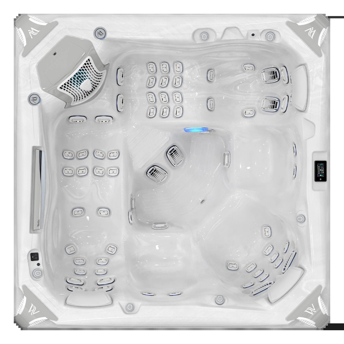 Whirlpool Outdoor winterfest für 2 4 5 Personen Reluxis Everest Life Wellis Garten Preis kaufen