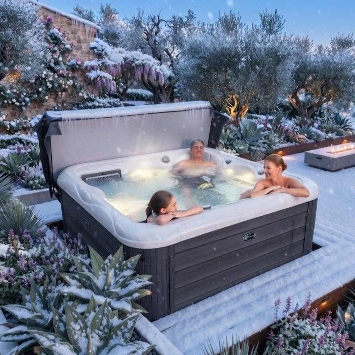 Whirlpool Outdoor winterfest 2-4-6 Personen kaufen mit Abdeckung für den Garten mit Wärmepumpe Premium Preis Ratgeber Tipps ganzjährig Frankfurt Salzburg