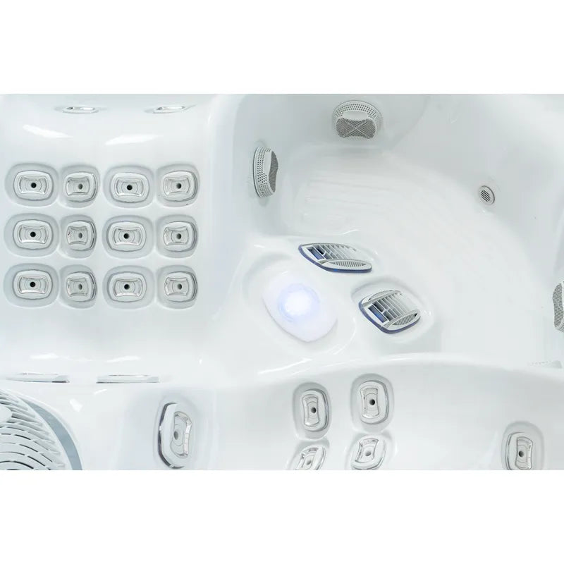 Whirlpool Outdoor winterfest für 2 4 5 Personen Reluxis Everest Life Wellis Garten Preis kaufen Detailbild Düsen