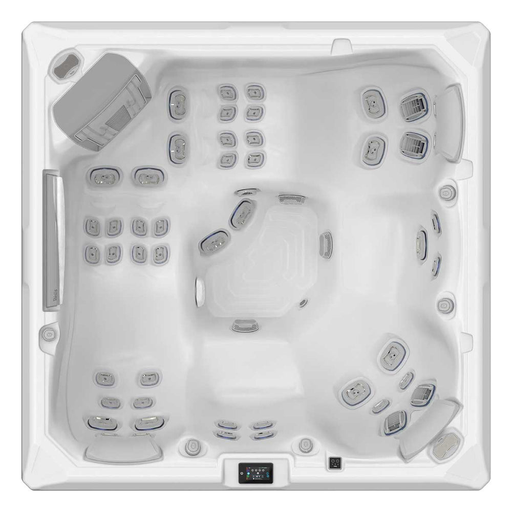 Whirlpool Outdoor Garten 2 4 6 Personen winterfest kaufen ganzjährig Preis Wellis Makalu Draufsicht