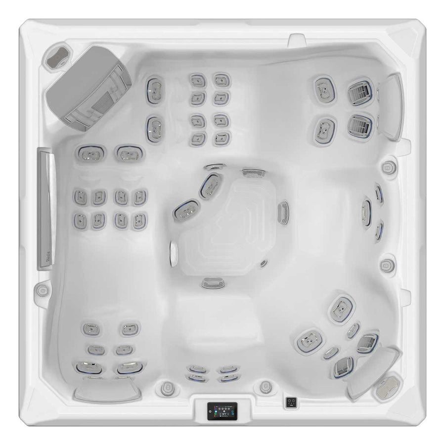 Whirlpool Outdoor Garten 2 4 6 Personen winterfest kaufen ganzjährig Preis Wellis Makalu Draufsicht