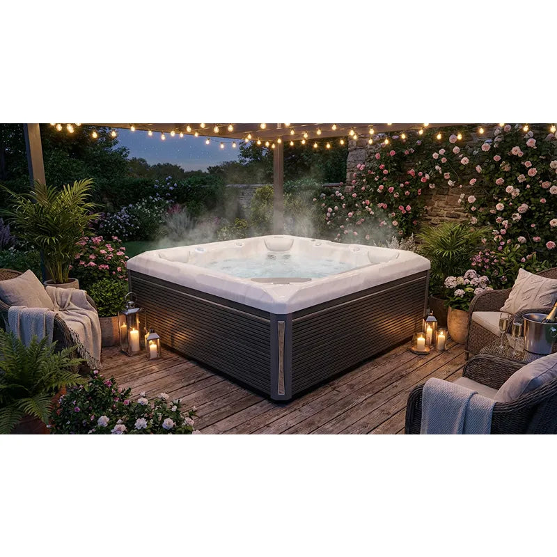 Whirlpool Outdoor im Garten 2 4 6 Personen winterfest kaufen ganzjährig Preis Wellis Makalu dampfend