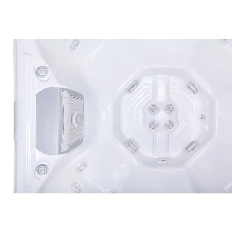 Whirlpool Outdoor winterfest 6 - 7 Personen Reluxis Mandala Life Wellis Preis Garten kaufen Detailbild Düsen + Filter